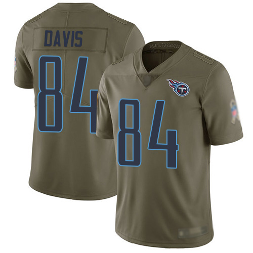 Tennessee Titans Limited Olive Men Corey Davis Jersey NFL Football #84 2017 Salute to Service->tennessee titans->NFL Jersey